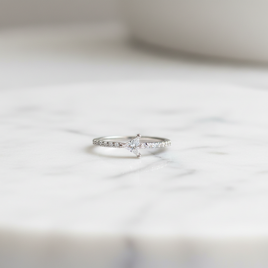 92.5 Silver White Stone Ring for Women Size 11 | Classy Brilliant Finish | Elegant Fashion Jewellery