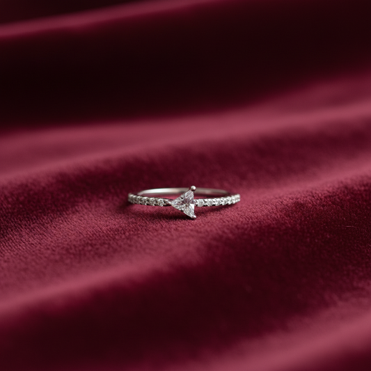 92.5 Silver White Stone Ring for Women Size 11 | Classy Brilliant Finish | Elegant Fashion Jewellery