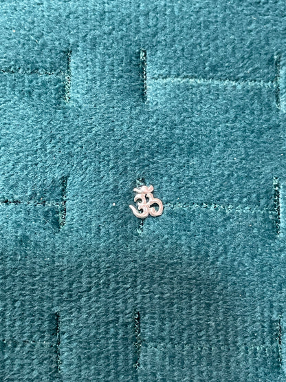 92.5 Silver OM Second Studs | Stylish Spiritual Symbol Design | Elegant Jewellery
