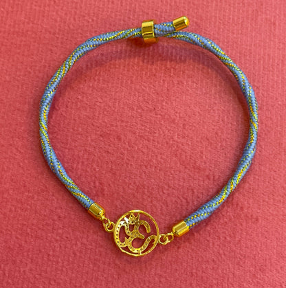 Silver Om Rakhi for Brother | Gold Plated Om Charm with CZ Stones