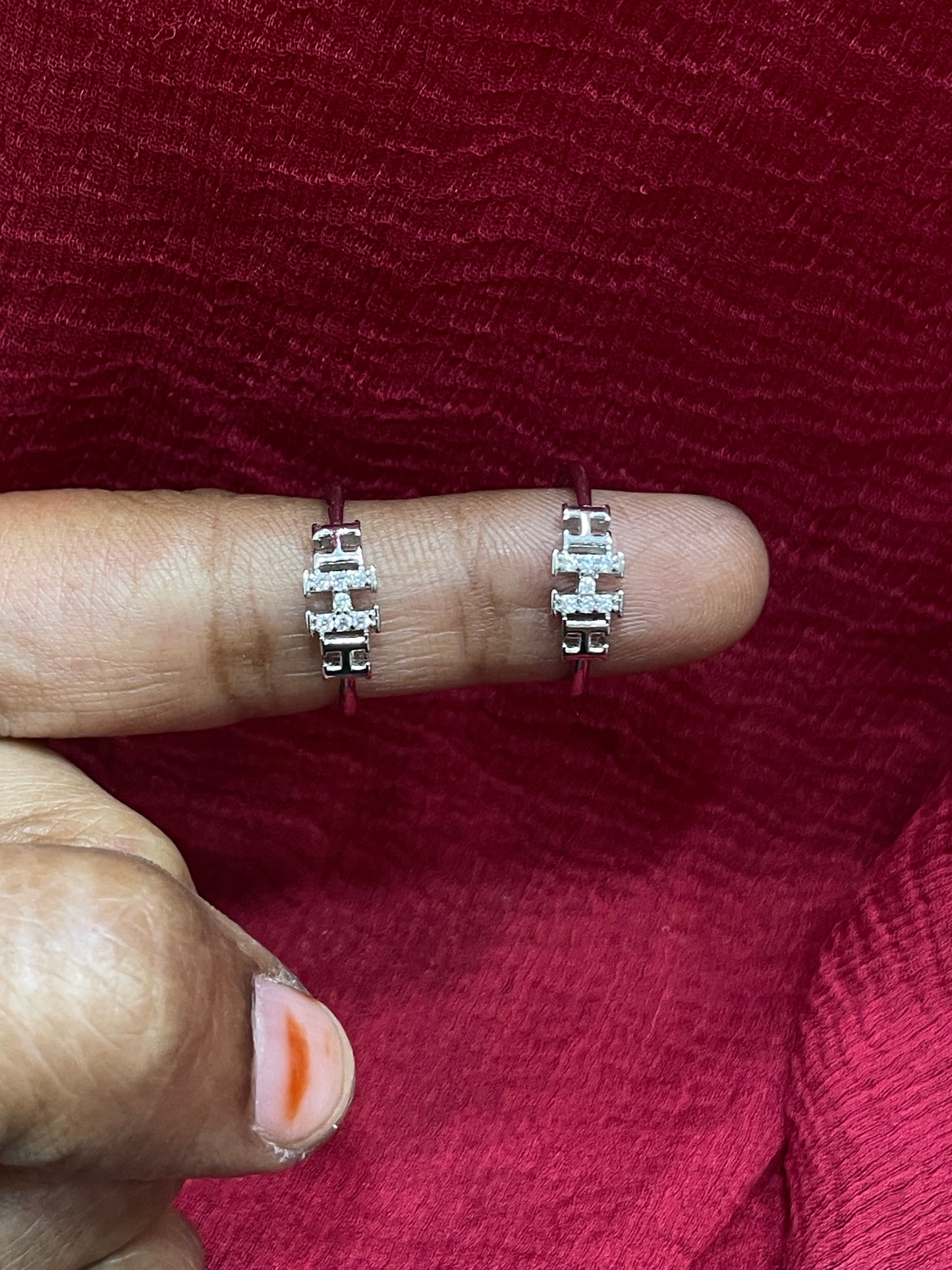 925 Silver Triple H Toe rings