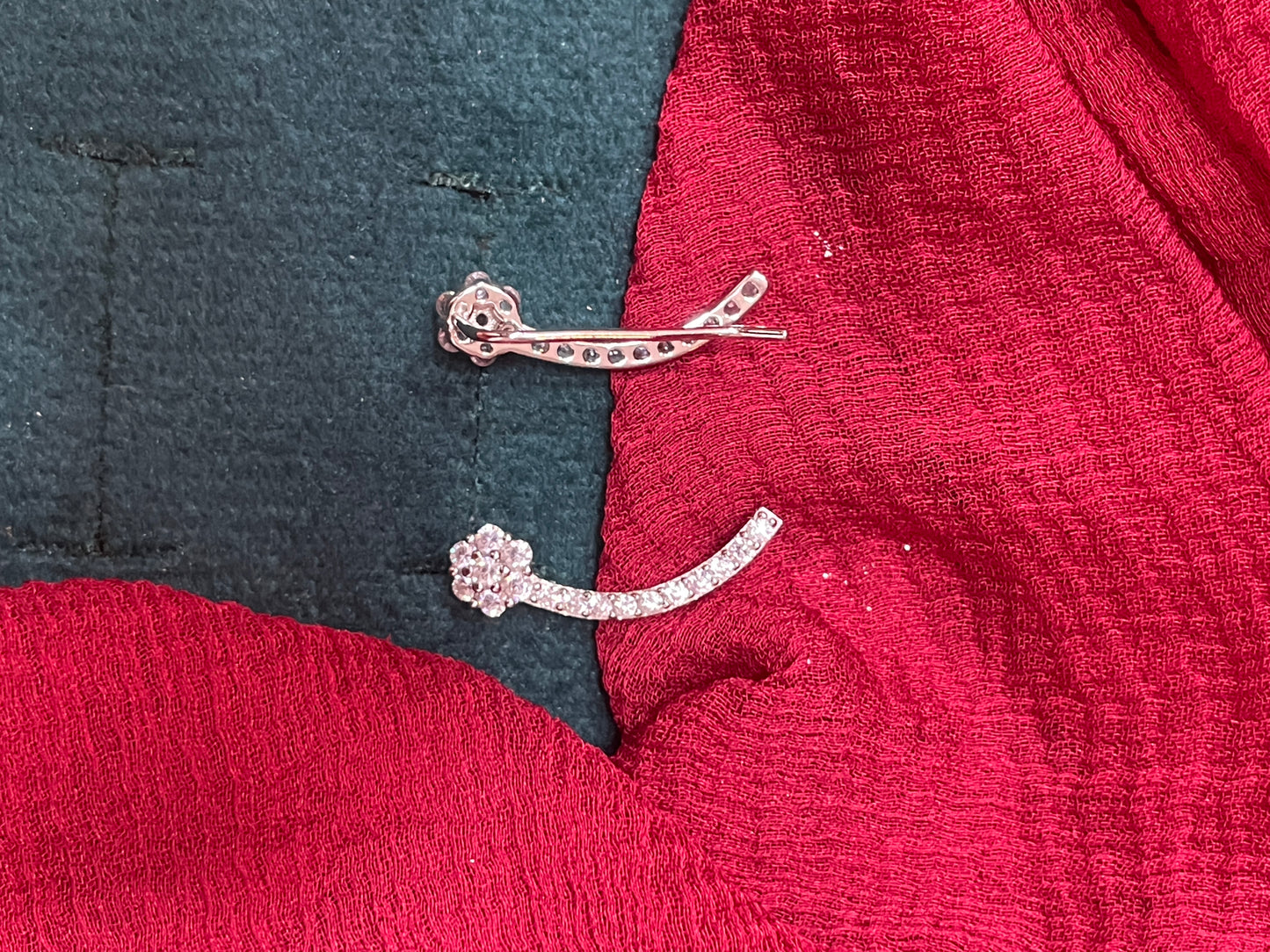 92.5 silver classy stylish simple earcuffs