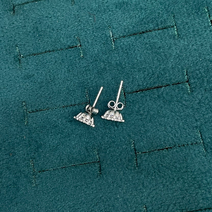 92.5 Silver Premium White Stone Studs | Elegant Sparkle Finish | Jewellery pair