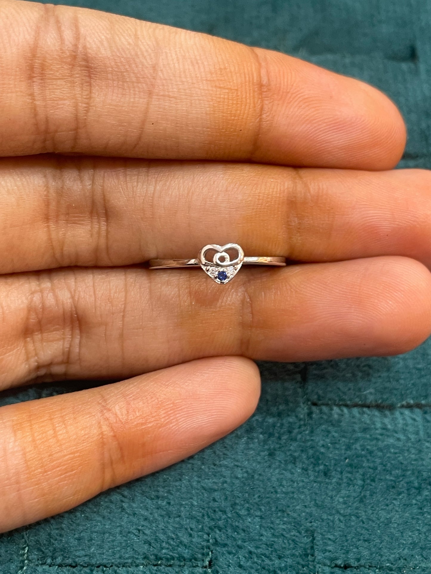 92.5 Silver Heart Shape Ring for Women Size 8 | Stylish Love Outline Design | Elegant Jewellery