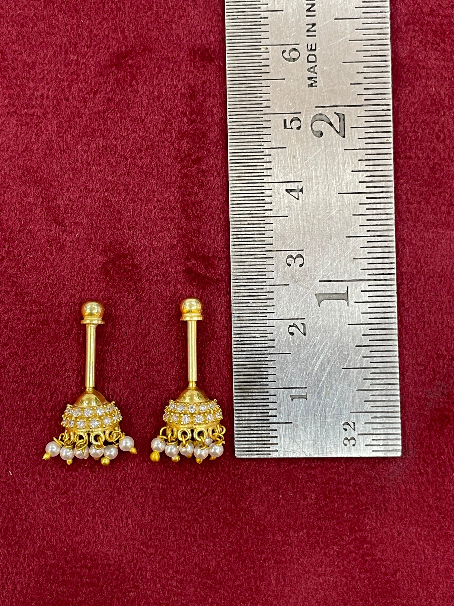 Silver stylish gold plated bugadi