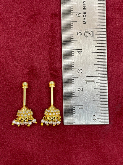 Silver stylish gold plated bugadi