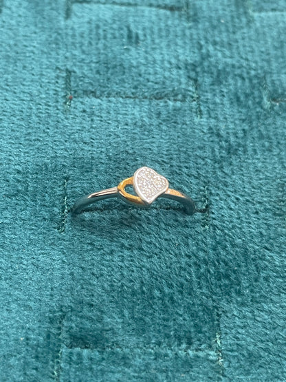 92.5 Silver Heart Ring for Women Size 12 | Stylish Romantic Form | Elegant Gift Jewellery