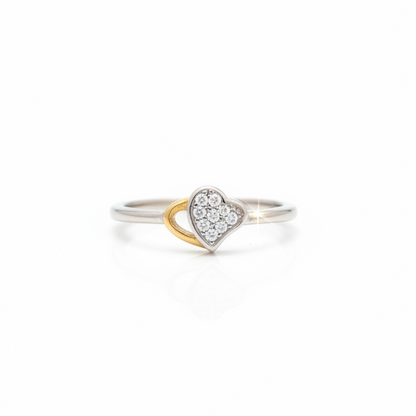 92.5 Silver Heart Ring for Women Size 12 | Stylish Romantic Form | Elegant Gift Jewellery