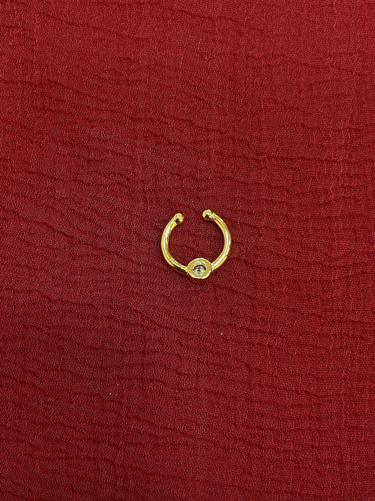 92.5 Silver Gold Plated Chic Septum