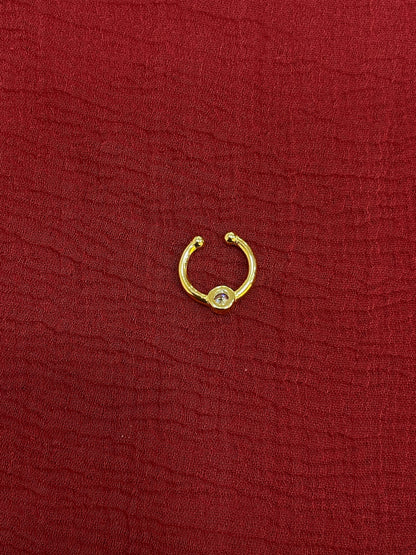 92.5 Silver Gold Plated Chic Septum