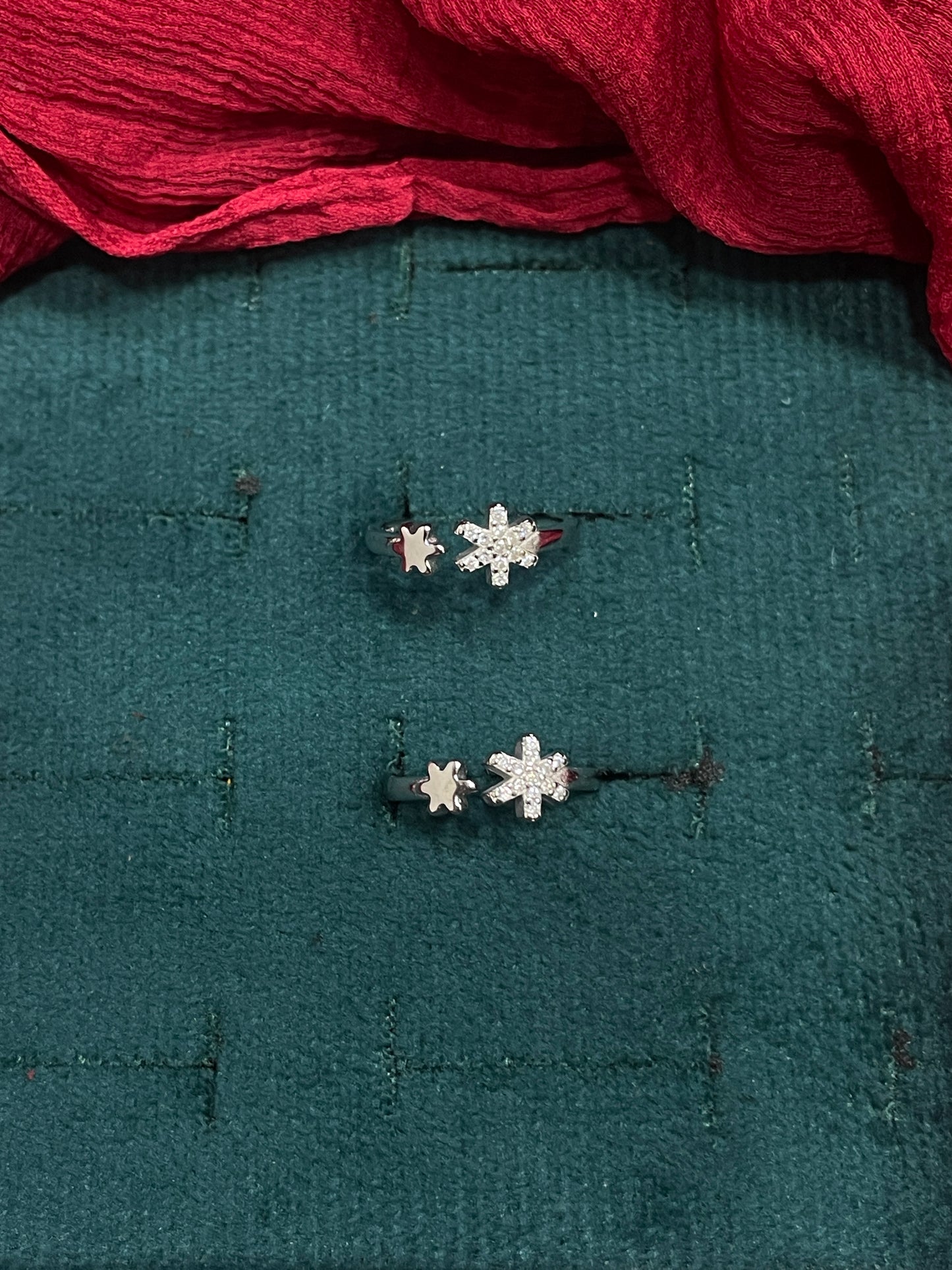 925 Silver Star Toe rings