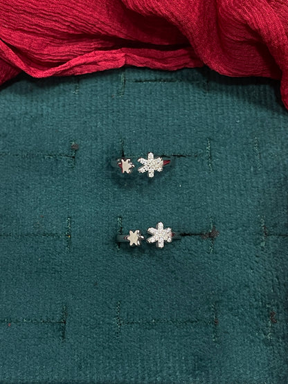 925 Silver Star Toe rings