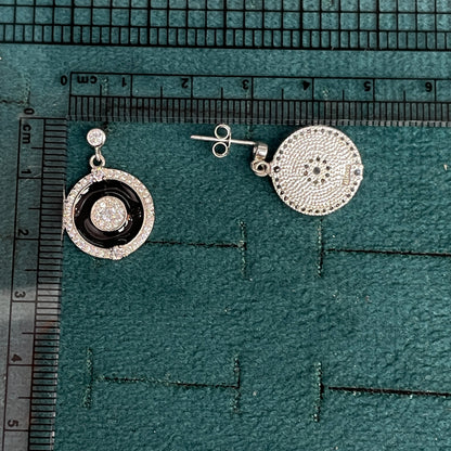 92.5 Silver Stylish Hanging Earrings for Women | Elegant Dangle Design | Modern Jewellery pair
