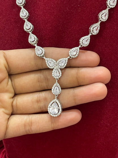 92.5 Silver Stylish Necklace for Women 19.5 Inches | Elegant Modern Design | Premium Daily Wear Jewellery