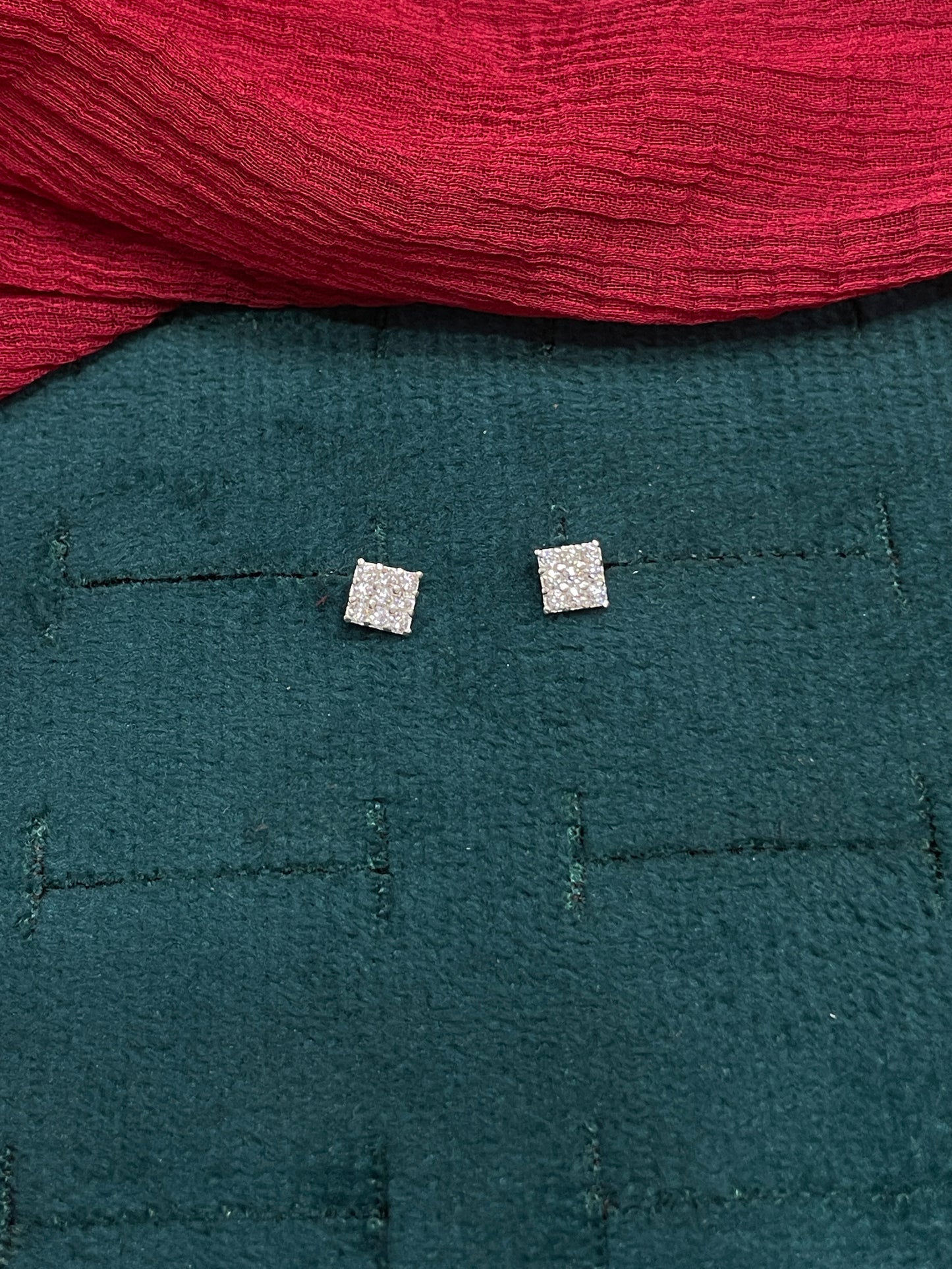 925 Silver square studs