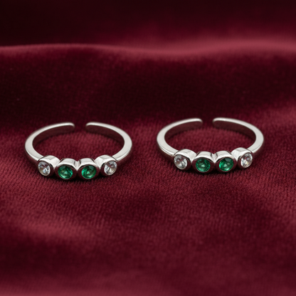 92.5 silver toe rings 