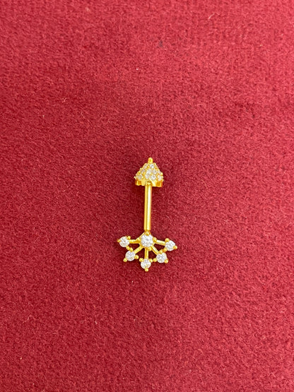 92.5 Silver Temple Bugadi | Traditional Ethnic Design | Jewellery(pair)