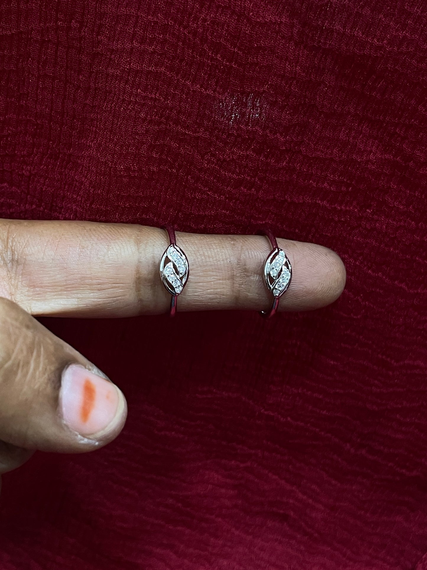 925 Silver Oval Shape Toe rings