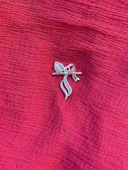 92.5 Silver Govinda Krishna Pendant for Men & Women | Divine Flute Design | Spiritual Jewellery