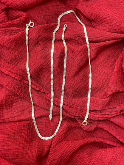 92.5 Silver Chain Anklet | Stylish Link Design | Elegant Fashion Jewellery
