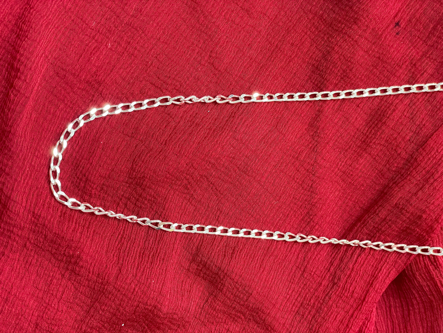 92.5 silver stylish Cuban chain 20 inches