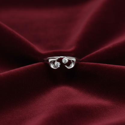 92.5 Silver Rose Gold Plated Heart Ring for Women Size 10 | Stylish Romantic Design | Elegant Gift Jewellery