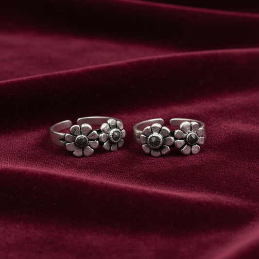 92.5 silver toe rings 