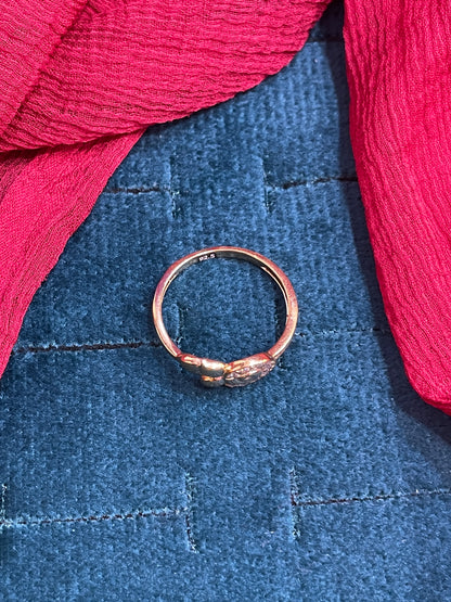 92.5 Silver Gold Plated Classy Ring for Women Size 13 | Elegant Timeless Design | Stylish Jewellery