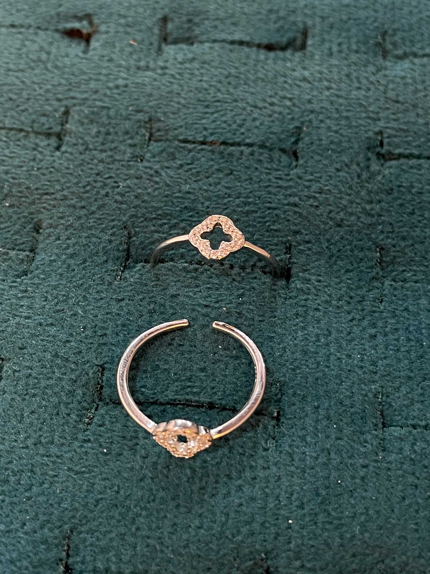 92.5 Silver Toe Rings for Women | Halo Design | Traditional Jewellery
