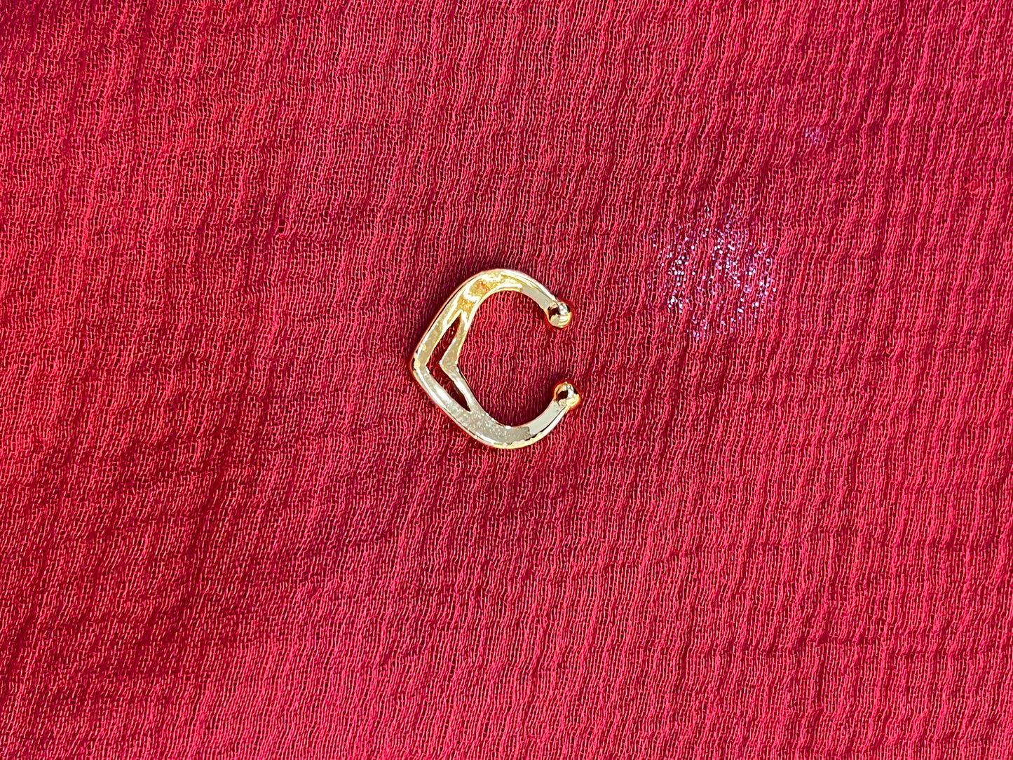 92.5 silver gold plated classy simple septum