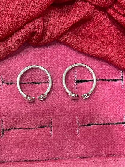 92.5 Silver Classic Toe Rings | Premium Elegant Design | Jewellery