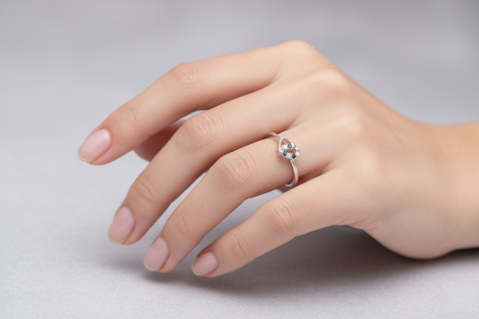92.5 Silver Ring for Women Size 10 | Stylish Smooth Finish | Elegant Fashion Jewellery