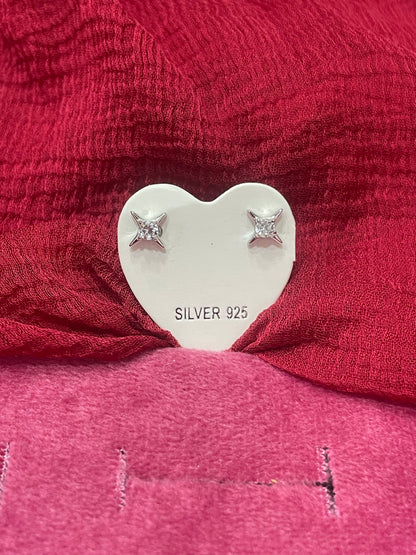 92.5 Silver Minimal Plain Studs | Simple Elegant Design | Jewellery