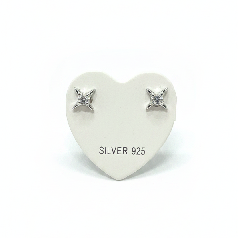 92.5 Silver Minimal Plain Studs | Simple Elegant Design | Jewellery