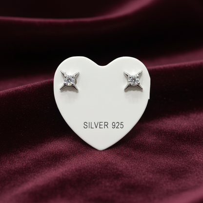 92.5 Silver Minimal Plain Studs | Simple Elegant Design | Jewellery