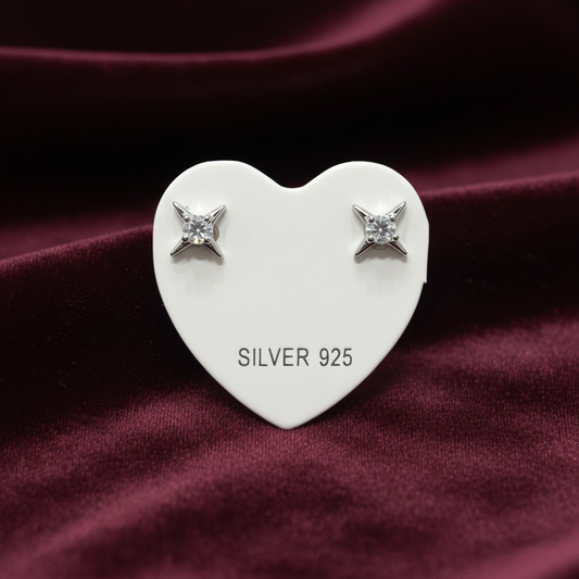 92.5 Silver Minimal Plain Studs | Simple Elegant Design | Jewellery
