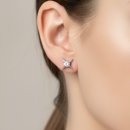 92.5 Silver Minimal Plain Studs | Simple Elegant Design | Jewellery
