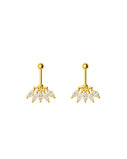 92.5 Silver Five Leaf Bugadi Pair| Without Center Stone | Elegant Design | Jewellery - Pair