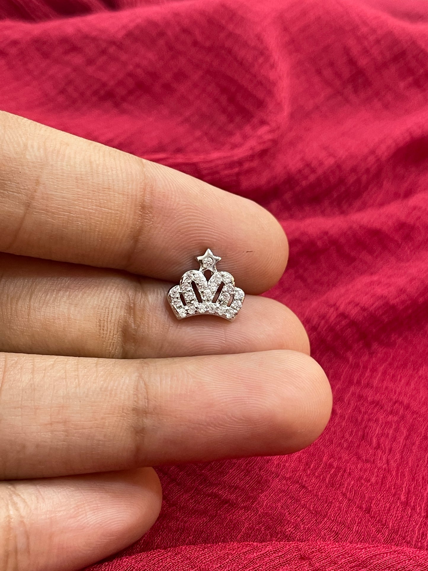 92.5 Silver Crown Earrings for Women | Stylish Royal Design | Elegant Trend Jewellery
