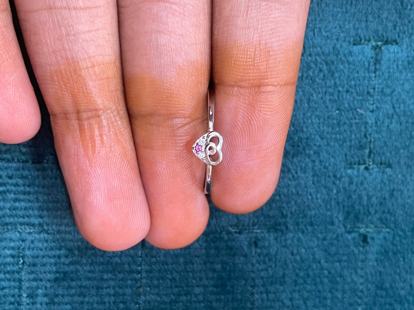 92.5 Silver Heart Ring for Women Size 11 | Stylish Romantic Charm | Elegant Gift Jewellery