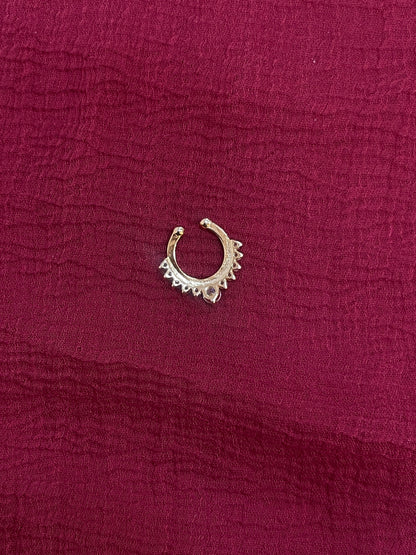 92.5 Silver Gold Plated Timeless septum