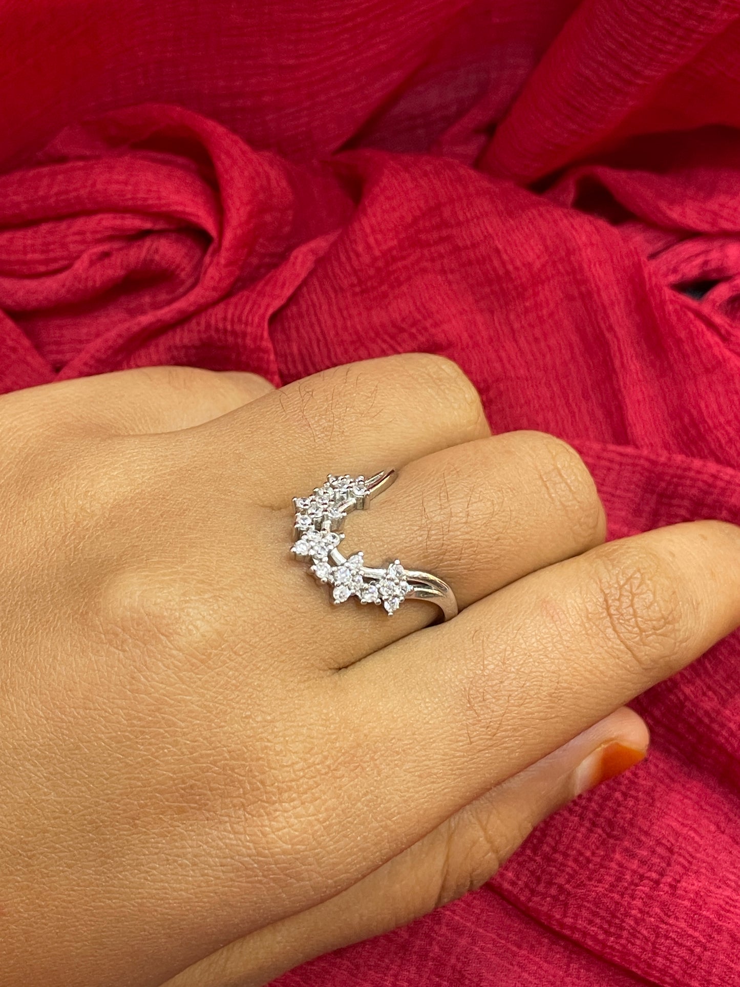 92.5 Silver Vanki Ring for Women Size 16 | Stylish Traditional Design | Elegant Ethnic Jewellery