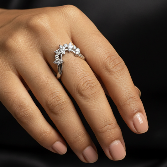 92.5 Silver Vanki Ring for Women Size 16 | Stylish Traditional Design | Elegant Ethnic Jewellery