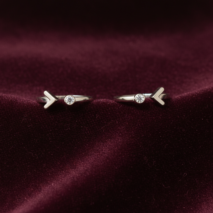 92.5 Silver Arrow Toe Rings | Premium Stylish Design | Jewellery