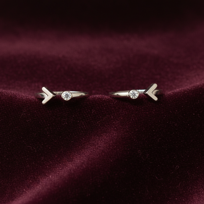 92.5 Silver Arrow Toe Rings | Premium Stylish Design | Jewellery