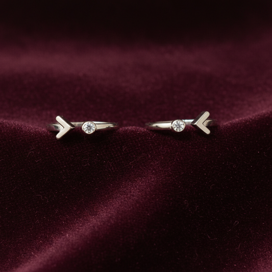 92.5 Silver Arrow Toe Rings | Premium Stylish Design | Jewellery