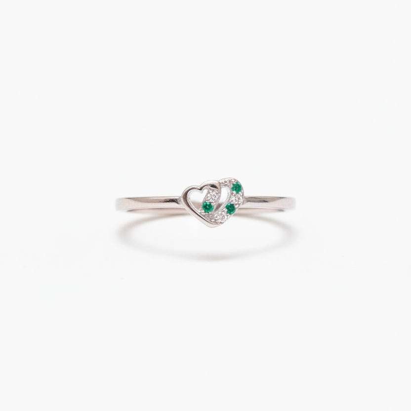 92.5 Silver Heart Shape Ring for Women Size 15 | Stylish Bold Love Design | Elegant Jewellery