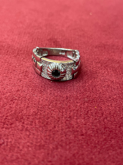 92.5 Silver Men’s Ring Size 21 | Stylish Bold Design | Elegant Fashion Jewellery