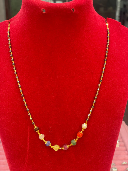 Black bead chains 18 inch