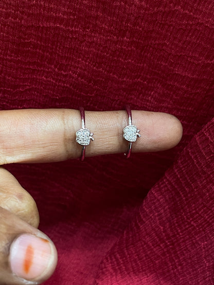 925 Silver Apple Toe rings